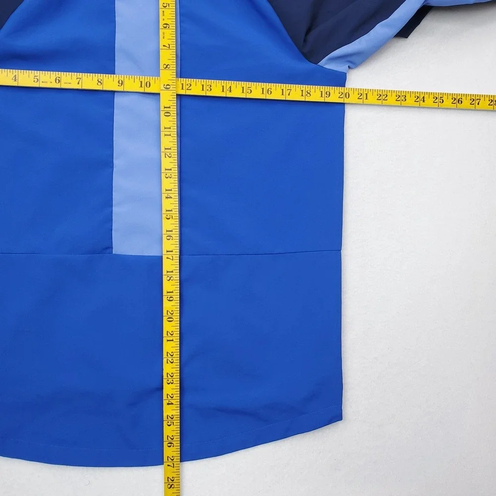 Nike Jacket Boys Extra Large Blue Woven Colorblock Lightweight Windbreaker Shell